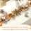 6ft Fall Garland with Warm White Lights, Maple Leaves, 5