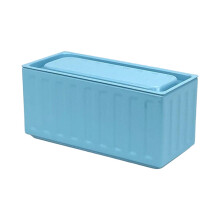 Decorative Small Storage Container Box Featuring Fun-Blue