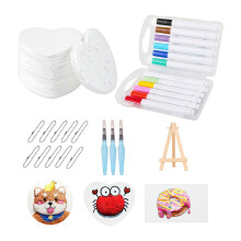 Artistieke 3D Spons Schilderij Set Geweven Papier-C12 kleur