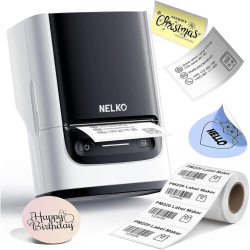 PM220 and PM220S Portable Bluetooth Label Printer, Bluetooth Label Printer, Small Business Portable Thermal Printer, Sticker Printer. 1