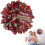 Heart-Shaped Valentine's Wreath – Rustic Red, Large 1