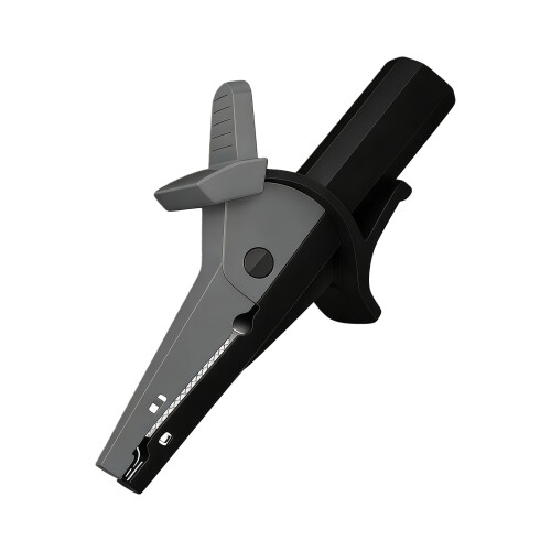 Insulated Test Clamp Alligator Clips Large Size-Gray black