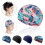 Bonnet de bain adulte (1 pièce), en polyester extensible, résistant et non imperméable, élastique. 4