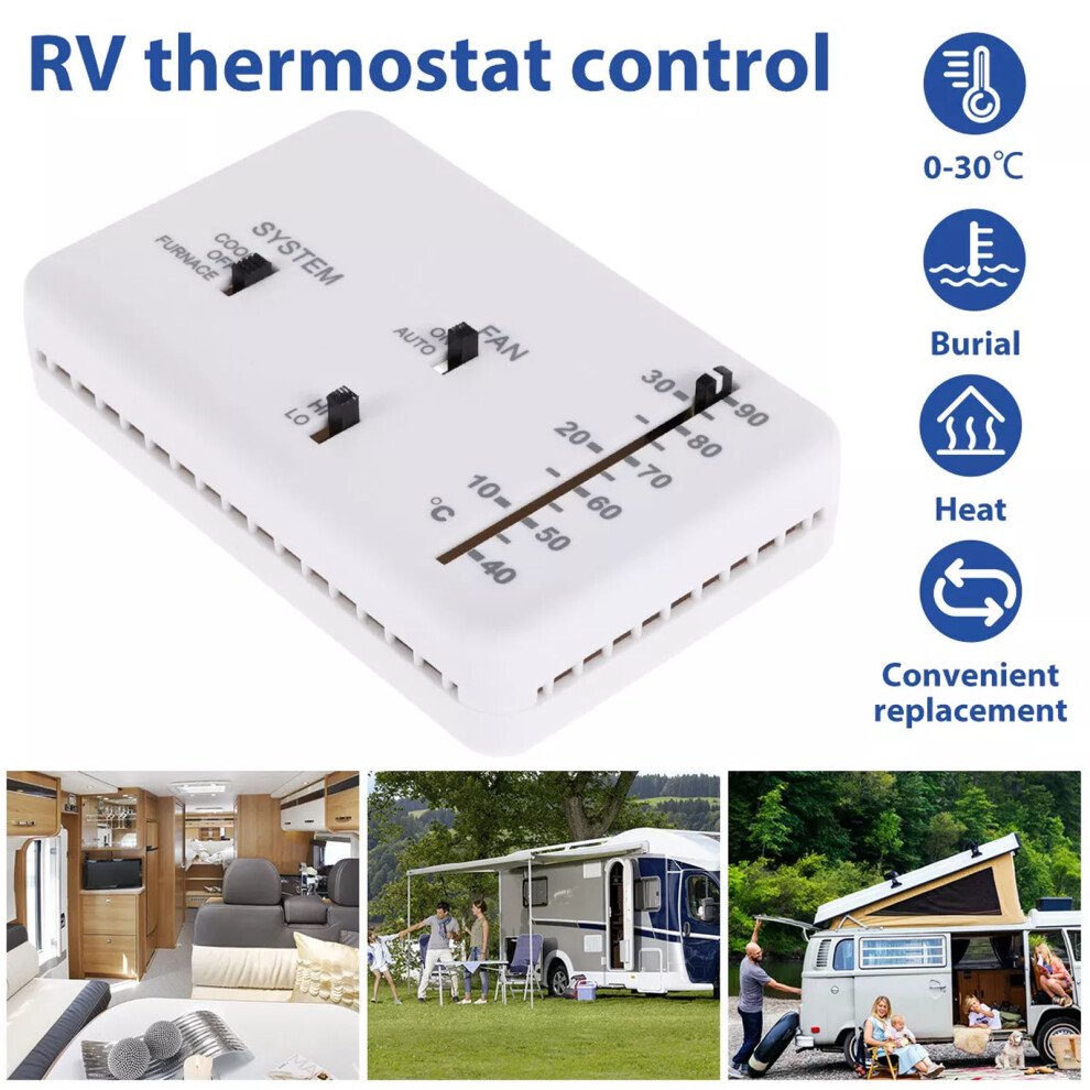 Rv Thermostat 40-90F Fan Circulation 7444352096060