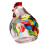 Glass Crystal Rooster -Shape Candy Dishes Creative Chicken Fruit 1