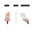 Osterhasen-Gartenstecker, 25 cm, doppelseitig, 2er-Pack 5