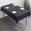 Black Polyester Sequin Tablecloth 100x100cm 4