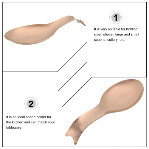 Repose-cuillère vertical doré pour plan de travail (1 pièce) 1