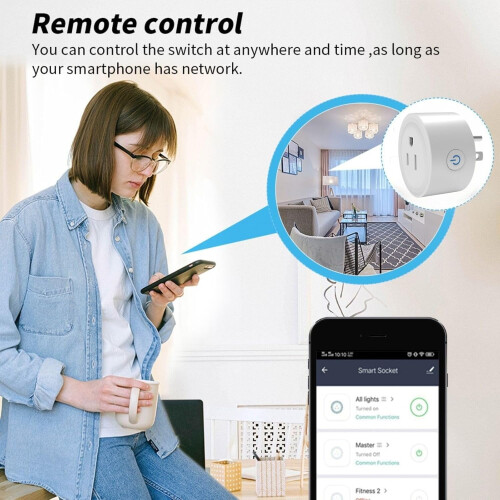 WiFi Smart Plug2Pack til Alexa og Google 1