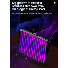 Dispositif Anti-Moustique Silencieux Lampe Anti-Moustique Rechargeable par USB pour Mites, Mouches des Fruits, Attrape/Éliminateur D'Insectes de