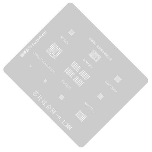 Universal BGA Reballing Stencil Templates ODNX02A2 for CPU IC-A