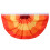 Bandeira de jardim semicircular de Ação de Graças, laranja, 35 x 71 polegadas 2