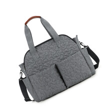 Polyester Quilted Storage Solution Multiple Compartments-grey