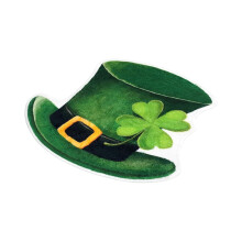 Tapis de bain antidérapant à motif trèfle pour la Saint-Patrick, 51 x 81 cm