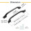 Cabinet Pulls Brushed Gold 5 inch 10-Pack 3