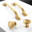 Cabinet Pulls Brushed Gold 5 inch 10-Pack 6