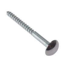 Forgefix Mirror Screws, Chrome Domed Top, Zp