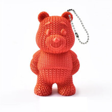 Chaveiro de Urso Decorativo Impresso em 3D - Conjunto com 3 peças