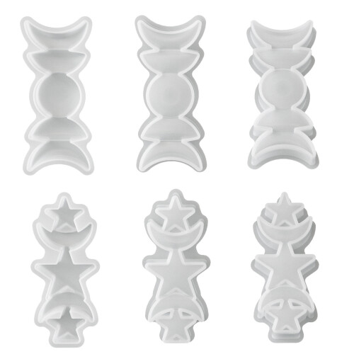 Artistic Silicone Mold Temperature Resistant- starmoon candle 1