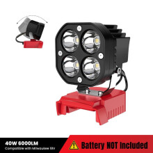 Lampă de lucru LED Azocek pentru baterie DeWalt de 20 V, 40 W, 6000 lm