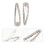 Pinces à cheveux métalliques à strass (2 pièces) 1