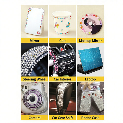 5Sheets Gem Sticker,Selfs Adhesive Rhinestones Jewel-Butterfly 2