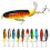 Conjunto de iscas de pesca de 13g com bóia e swimbait para robalo e lúcio – compatível com água salgada e doce. 4