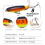 Conjunto de iscas de pesca de 13g com bóia e swimbait para robalo e lúcio – compatível com água salgada e doce. 7