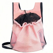 Mochila transportadora rosa para perros pequeños, 30x16x33cm,