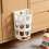 Panier de rangement mural sans perçage, panier creux (kaki) 6