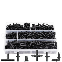 Kit de 340 raccords d'irrigation goutte à goutte à barbes de 1/4 po