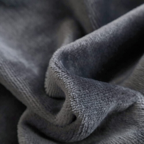 Fleece tæppe 60x80 cm grå 2