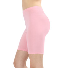 Plus size bløde bomuldsstrækbare knælange leggings fitness sport biker shorts