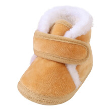 Red Boots,Toddler Shoes Comfortable Soft Sole for Babies Warm Cotton Boots for First Walkers,Long Boots,01 Khaki,12-15 Months