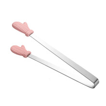 Pince Ă sucre en acier inoxydable, 14 cm, rose