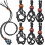 Ensemble de 6 colliers noirs ajustables avec pierre vide 1