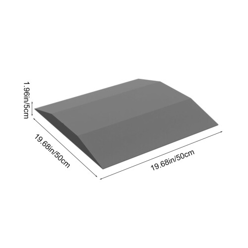 Coussin trapézoïdal en mousse HD grise (1 pièce) 2