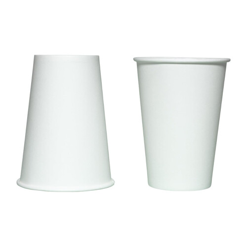 Disposable Paper Cups 8 oz 100-Pack White 2