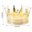 Tiara de coroa dourada com strass para meninas 2