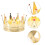 Tiara de coroa dourada com strass para meninas 4