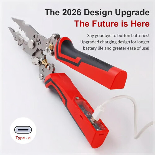 16-in-1 Wire Stripper Twister Tool: Cutter, Puller, Cable Scissors, Voltage Tester, Pliers – Foldable & Professional 2