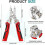 16-in-1 Wire Stripper Twister Tool: Cutter, Puller, Cable Scissors, Voltage Tester, Pliers – Foldable & Professional 7