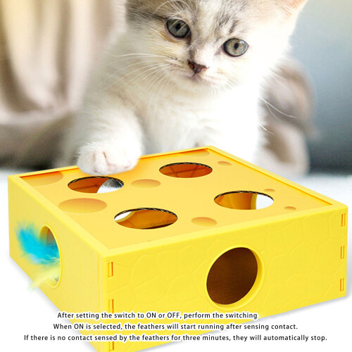 MultiFunctional Automatic Rotating Cats-S cheese yellow 1