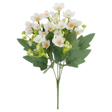 Mini fleurs de camomille artificielles blanches résistantes au vent (12 pièces)