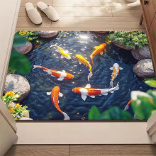 3D Hole Rug Optical Illusion 50 Inch Anti-Slip Pet Friendly