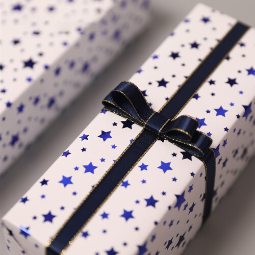 Papel de embrulho com estrela de 5 pontas em folha de ouro, 68,5 x 50,8 cm (27 x 20 polegadas). 1