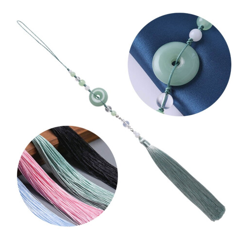 Παραδοσιακό κινέζικο στολίδι Hanfu YIEMEEN μενταγιόν μέσης από απομίμηση νεφρίτη 1