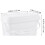 Cabilock white paint bucket 0.5 gallon square ABS with lid 5