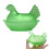 Candy Jar Candy Bowl with Lid,Dessert Plate Covered Candy-Green 6