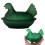 Candy Jar Candy Bowl with Lid,Dessert Plate Covered Candy-Green 7